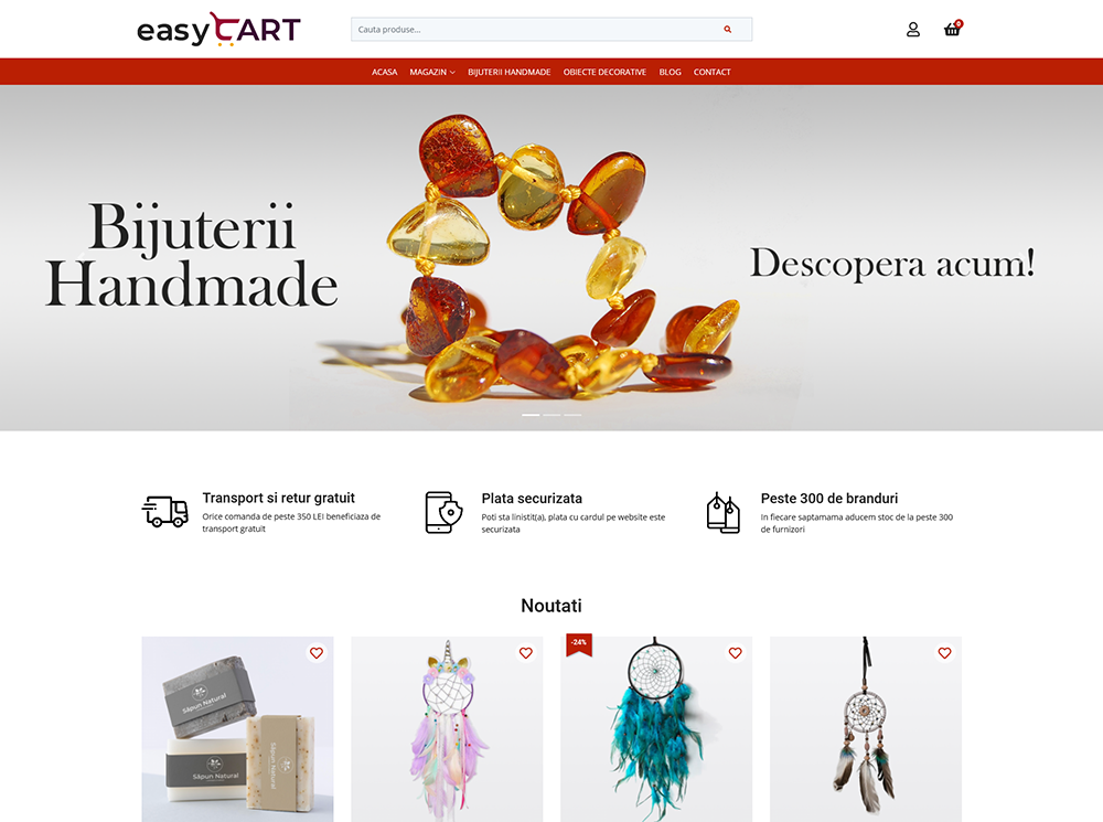 demo creare magazin online produse artizanale